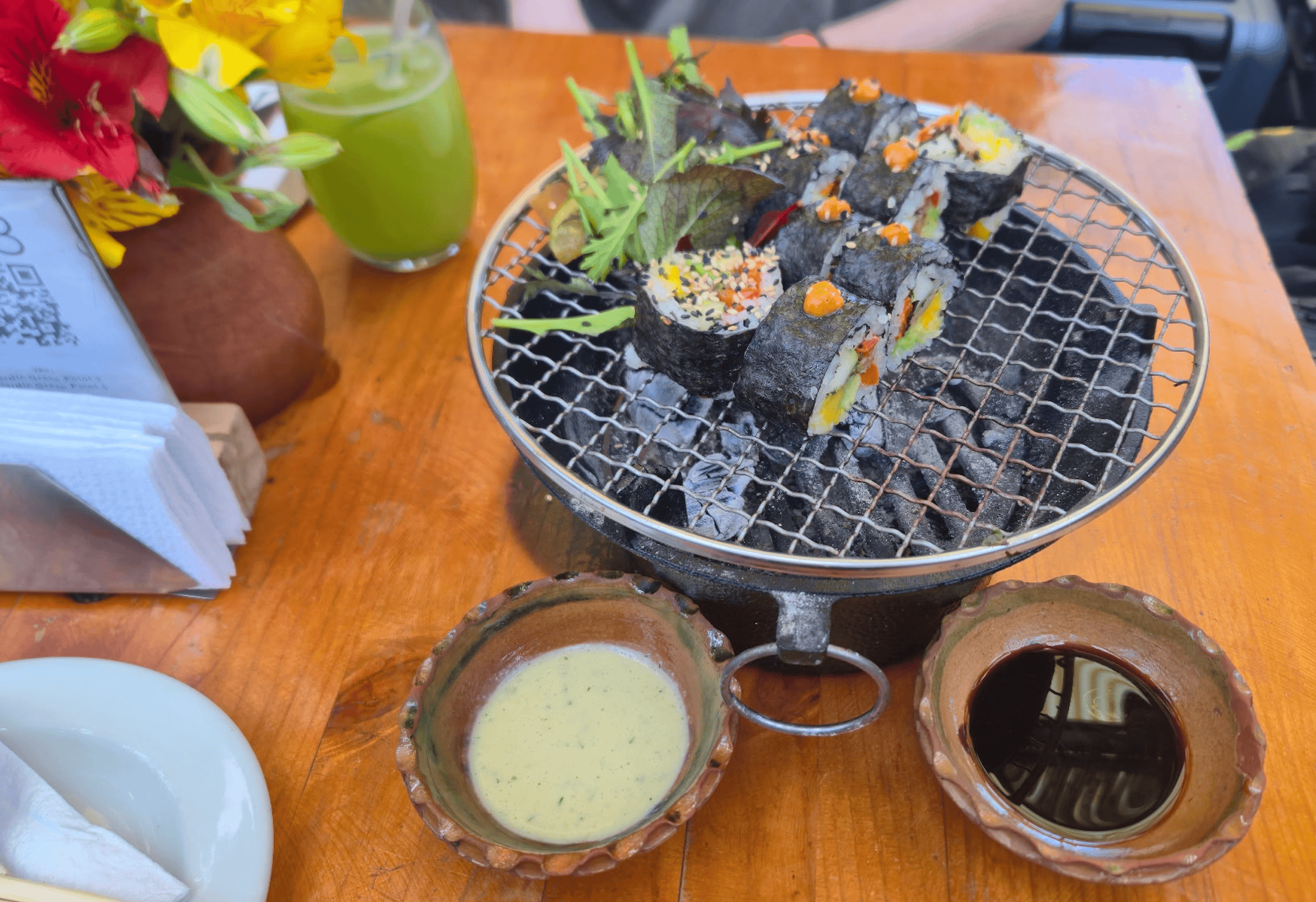 Green Point Vegan - Vegan Grilled Acevichado Sushi Roll