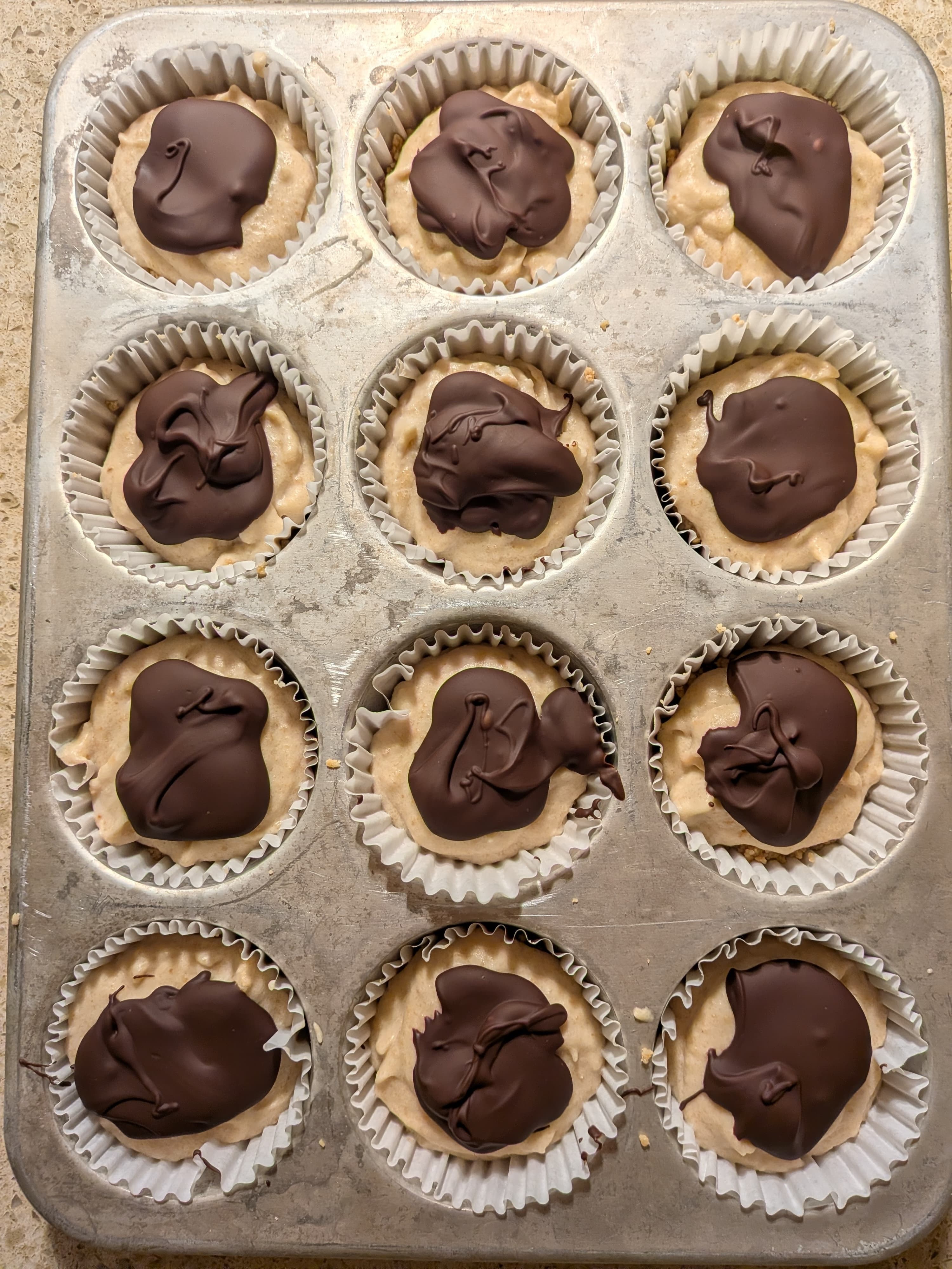 Assembled vegan cheesecake cups